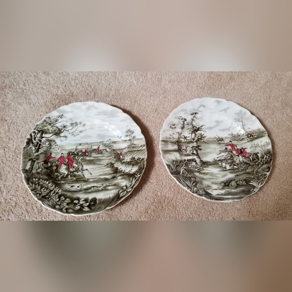 Tally Ho by JOHNSON BROTHERS "VIEW HALOO” Plate - Picture 1 of 8